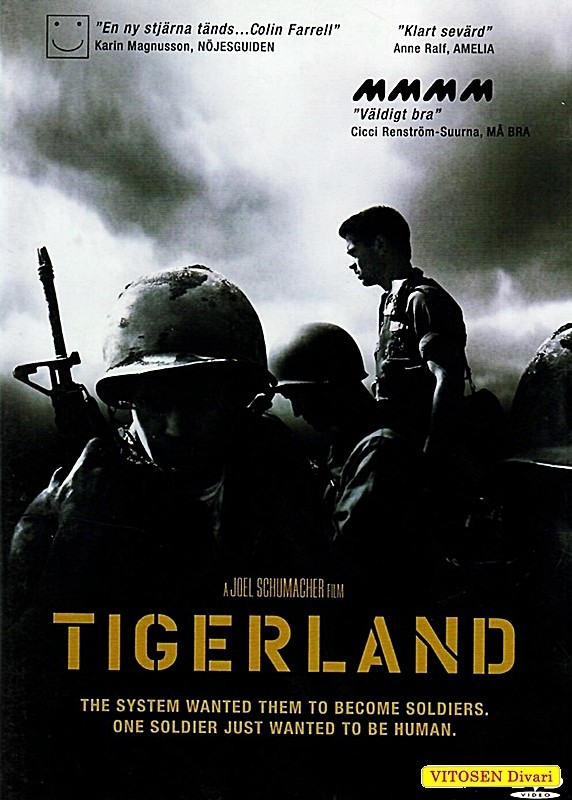 Tigerland, ruotsalainen kansi